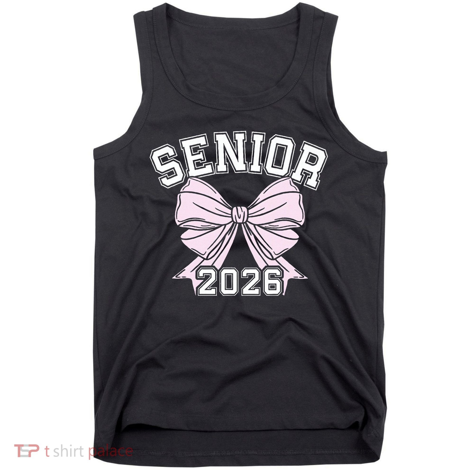 Class Of 2026 Senior Coquette Bow Aesthetic Tank Top