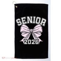 Class Of 2026 Senior Coquette Bow Aesthetic Golf Towel thumb 0