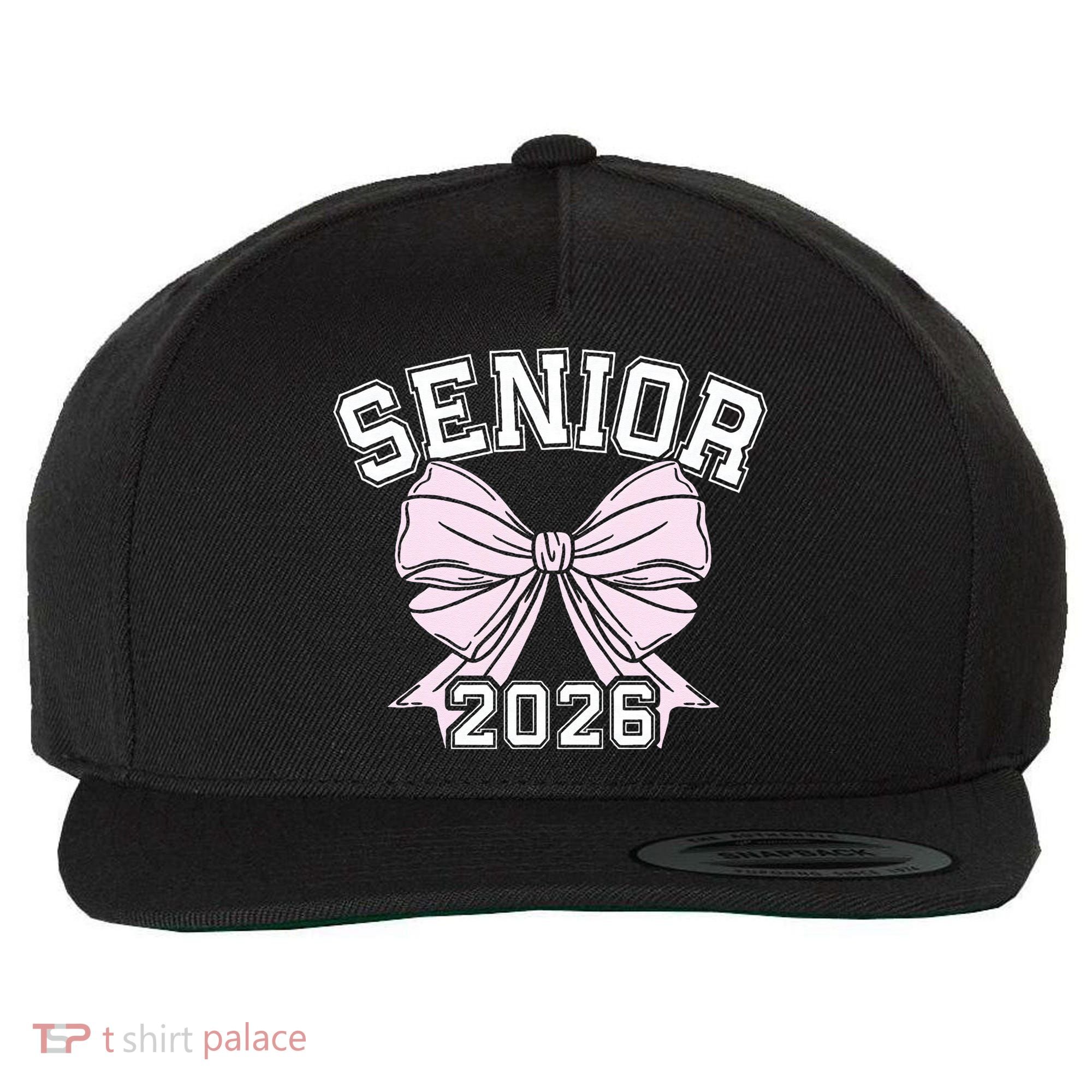 Class Of 2026 Senior Coquette Bow Aesthetic Wool Snapback Cap