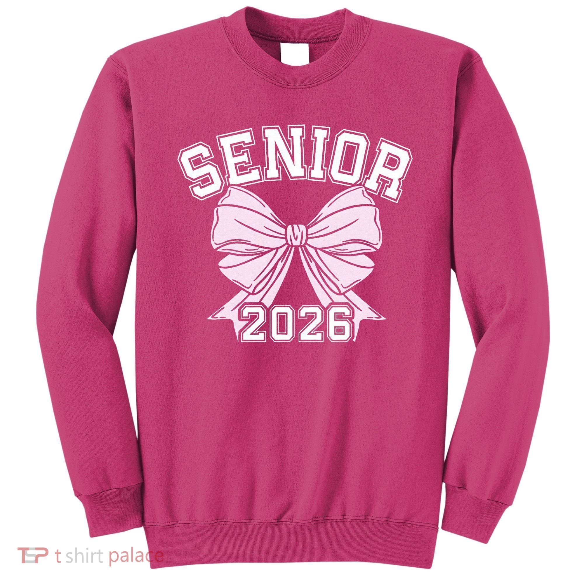 Class Of 2026 Senior Coquette Bow Aesthetic Sweatshirt