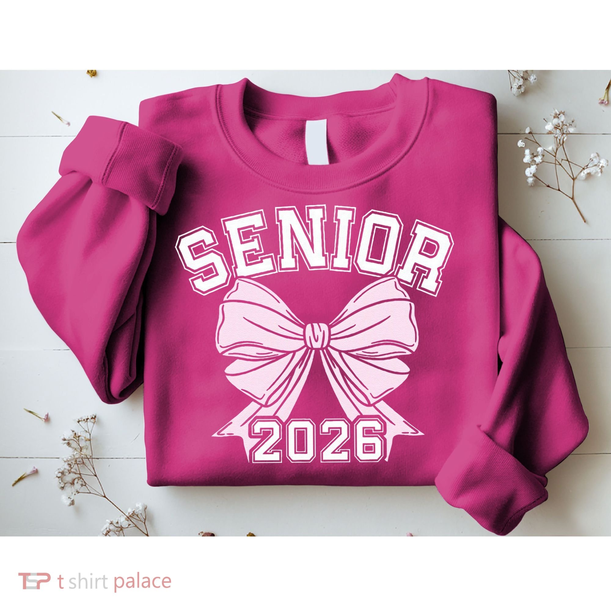 Class Of 2026 Senior Coquette Bow Aesthetic Sweatshirt
