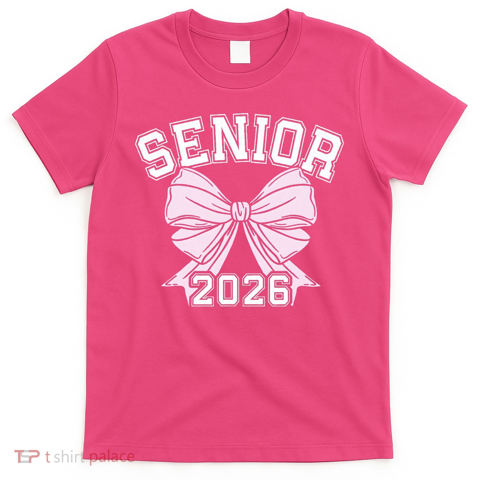 Class Of 2026 Senior Coquette Bow Aesthetic T-Shirt