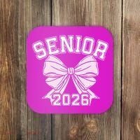Class Of 2026 Senior Coquette Bow Aesthetic Coaster thumb 0