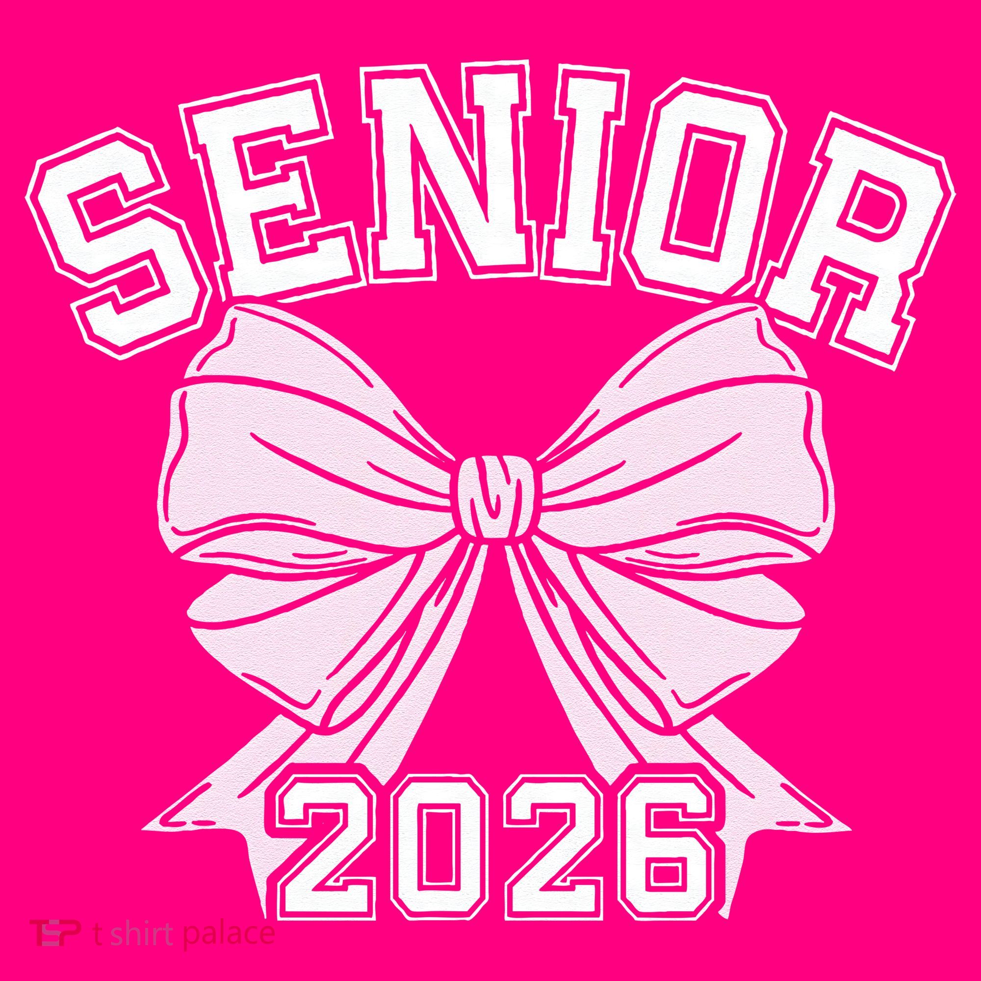 Class Of 2026 Senior Coquette Bow Aesthetic Coaster
