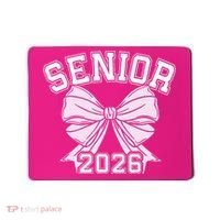 Class Of 2026 Senior Coquette Bow Aesthetic Mousepad thumb 0