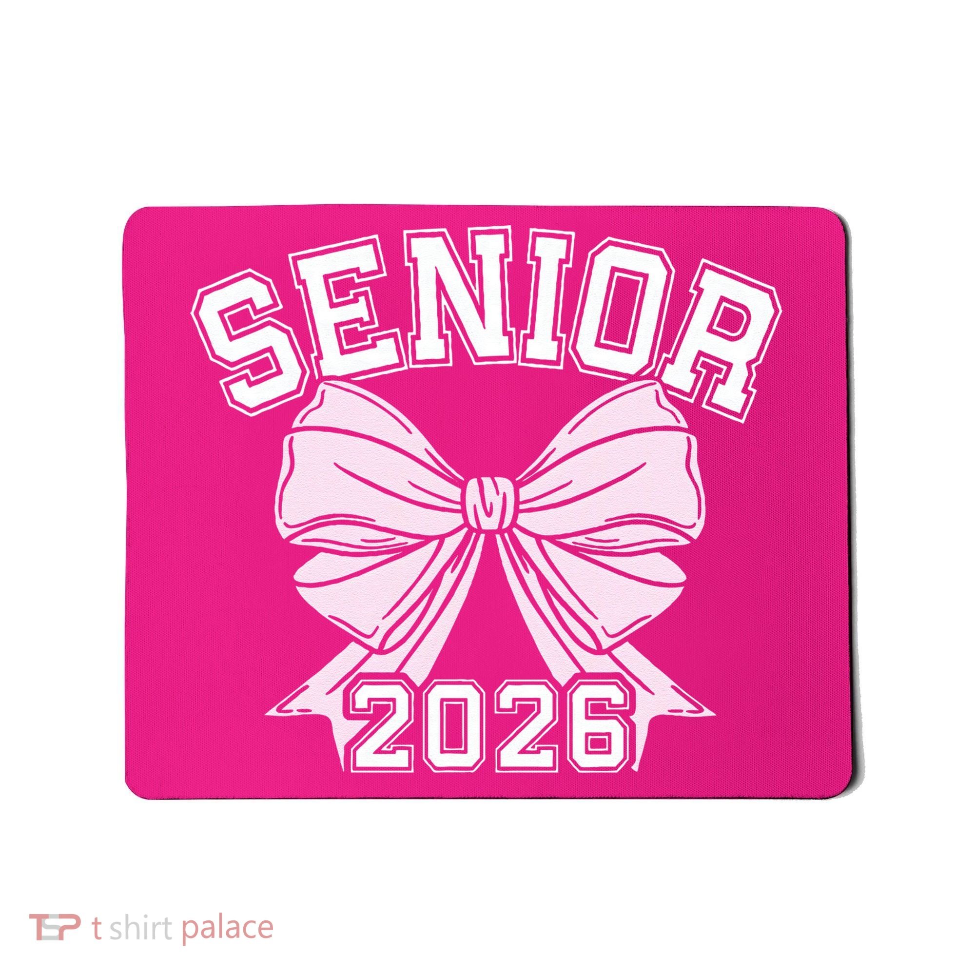 Class Of 2026 Senior Coquette Bow Aesthetic Mousepad