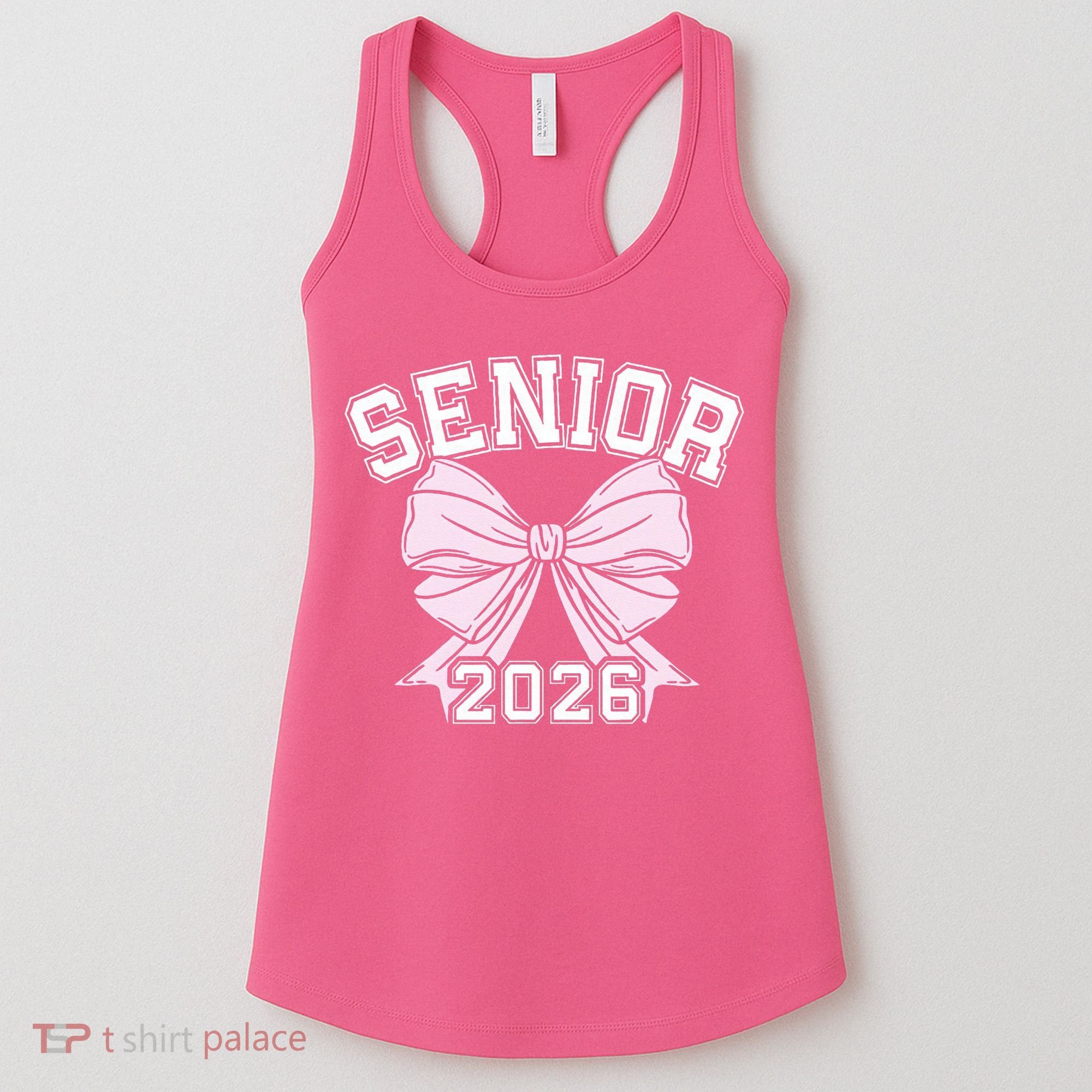 Class Of 2026 Senior Coquette Bow Aesthetic Women's Tank Top