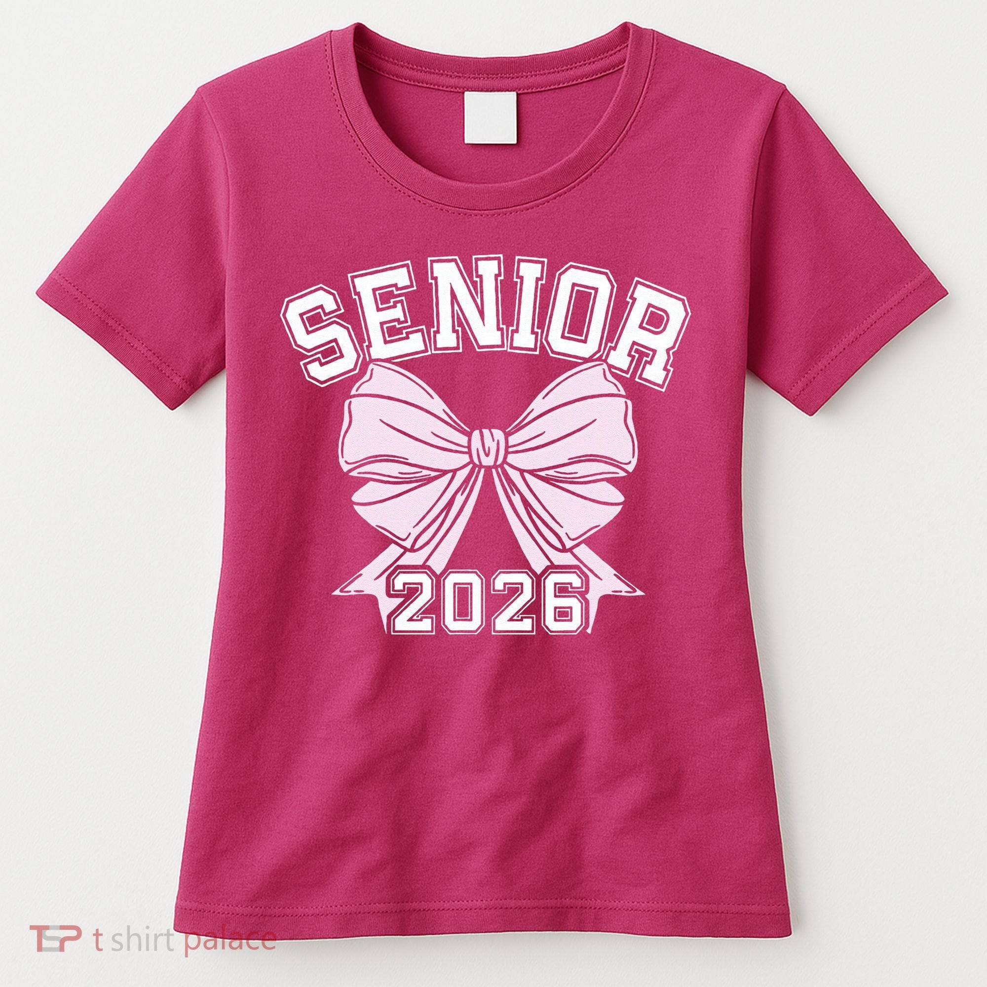 Class Of 2026 Senior Coquette Bow Aesthetic Women's T-Shirt
