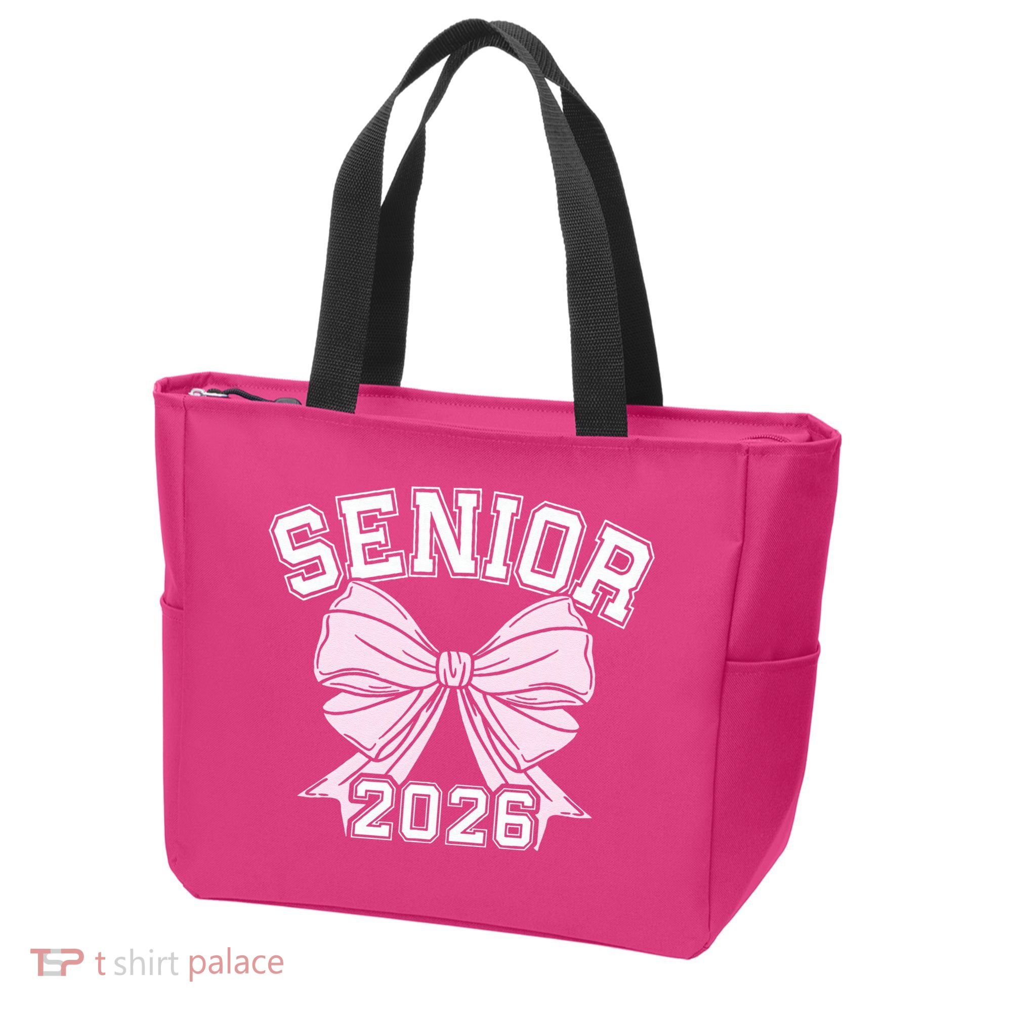 Class Of 2026 Senior Coquette Bow Aesthetic Tote Bag