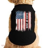 Class Of 2026 Patriotic American Flag Graduation Doggie Tank thumb 0