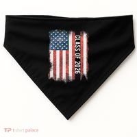 Class Of 2026 Patriotic American Flag Graduation USA-Made Doggie Bandana thumb 0