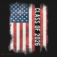 Class Of 2026 Patriotic American Flag Graduation T-Shirt thumb 7