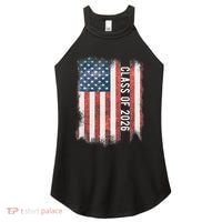 Class Of 2026 Patriotic American Flag Graduation Women's Perfect Tri Rocker Tank thumb 0