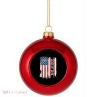 Class Of 2026 Patriotic American Flag Graduation Plastic Christmas Ball Ornament thumb 0