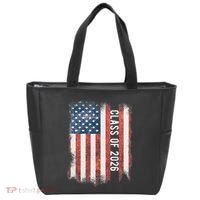 Class Of 2026 Patriotic American Flag Graduation Tote Bag thumb 0