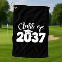 Class Of 2037 Grow With Me Golf Towel thumb 1