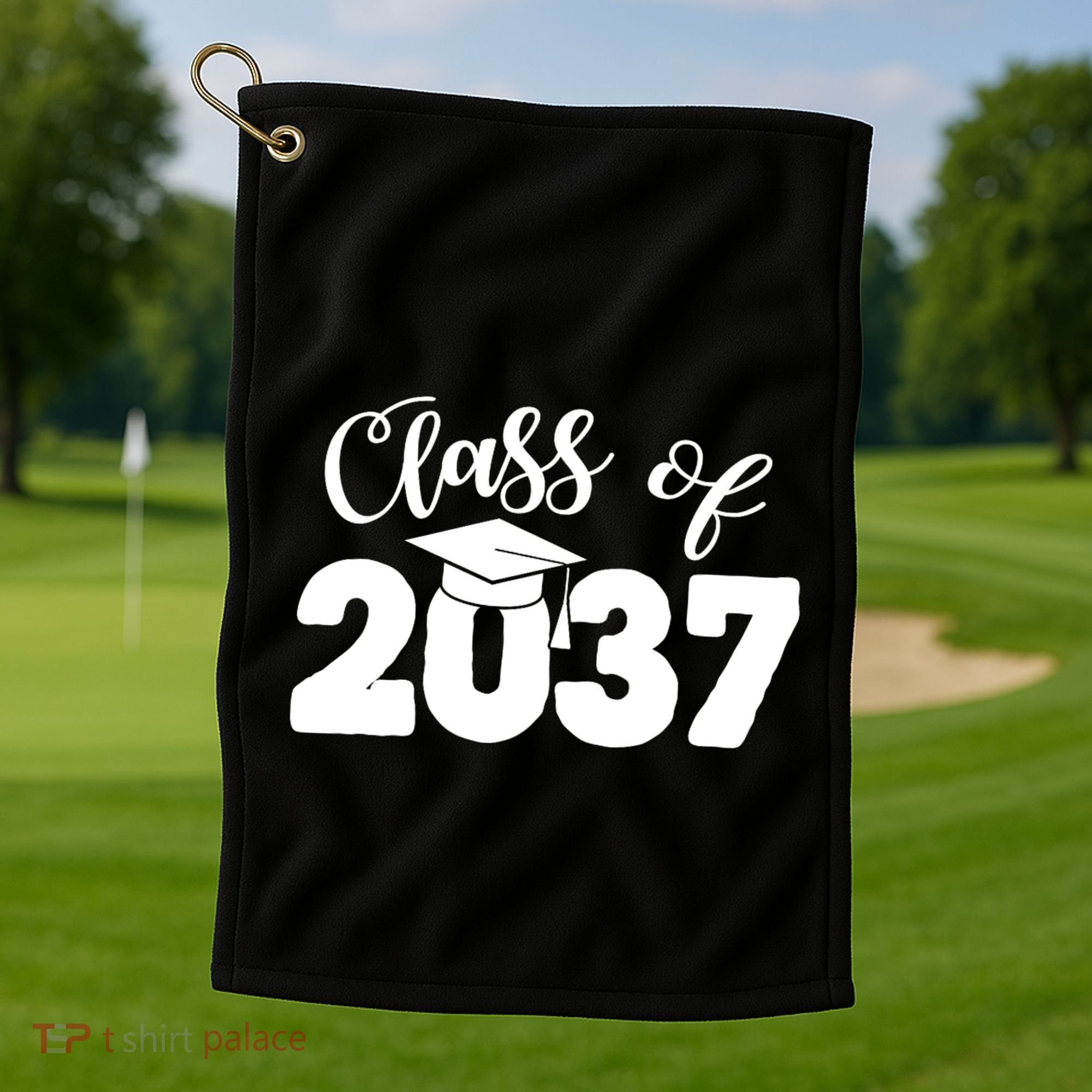 Class Of 2037 Grow With Me Golf Towel