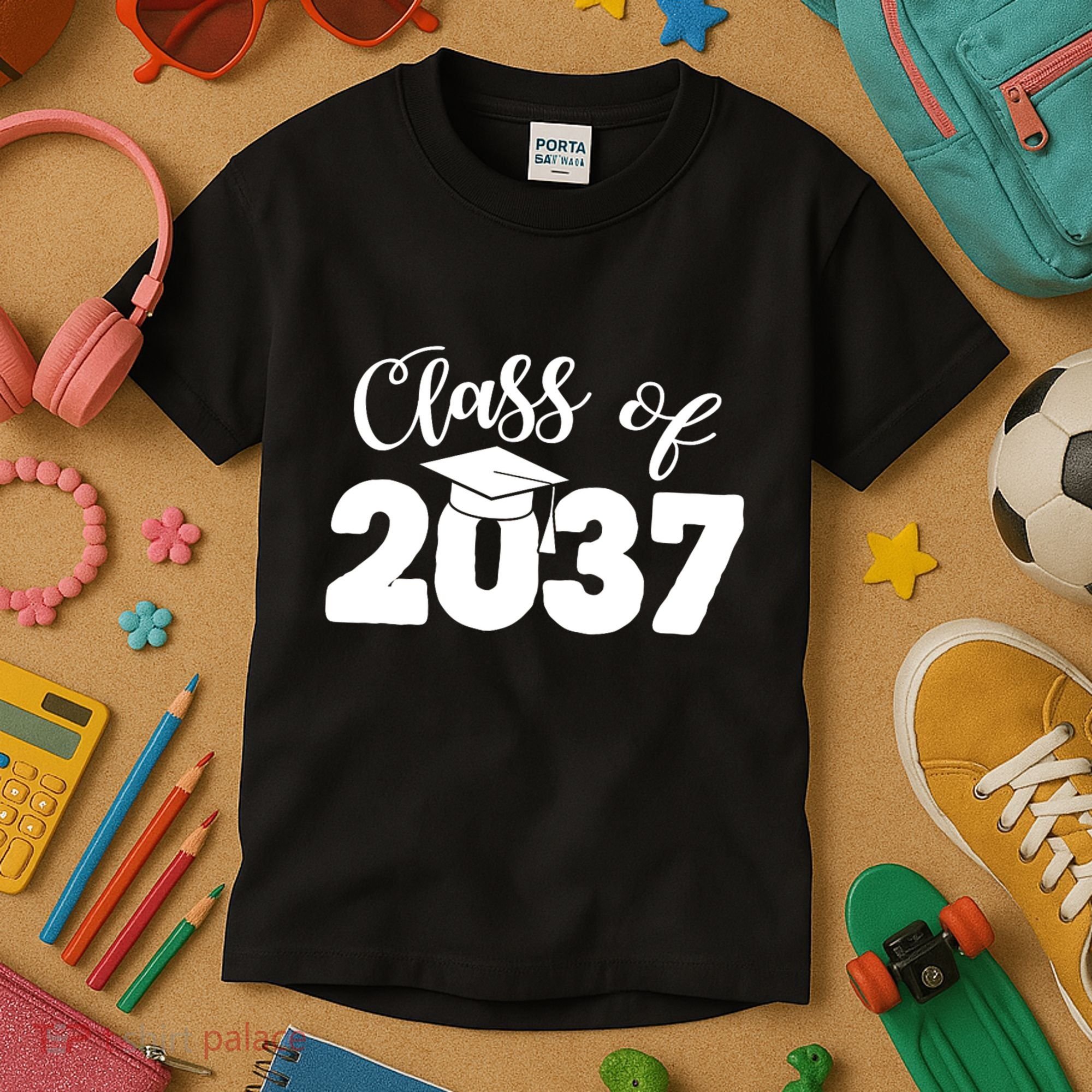 Class Of 2037 Grow With Me Kids T-Shirt