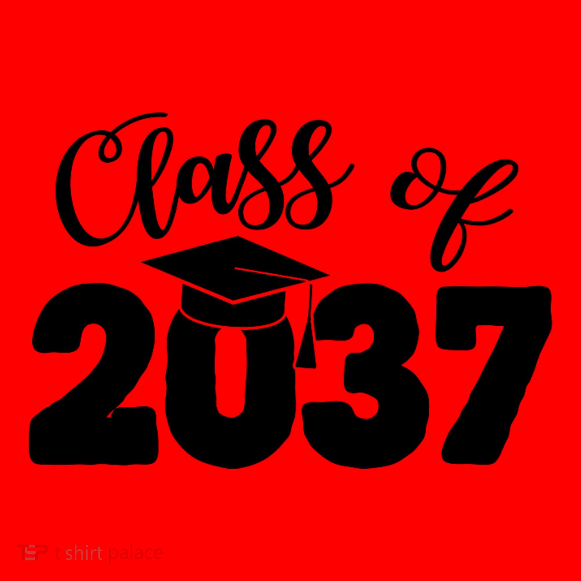 Class Of 2037 Grow With Me Santa Hat