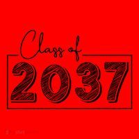 Class Of 2037 Grow With Me Santa Hat thumb 1