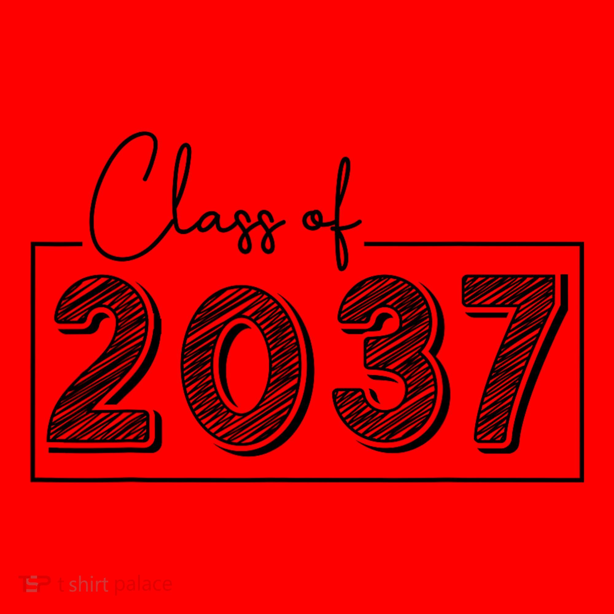 Class Of 2037 Grow With Me Santa Hat
