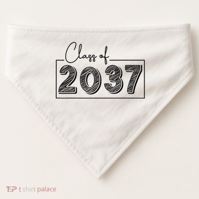 Class Of 2037 Grow With Me USA-Made Doggie Bandana
