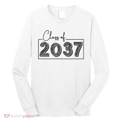 Class Of 2037 Grow With Me Long Sleeve Shirt