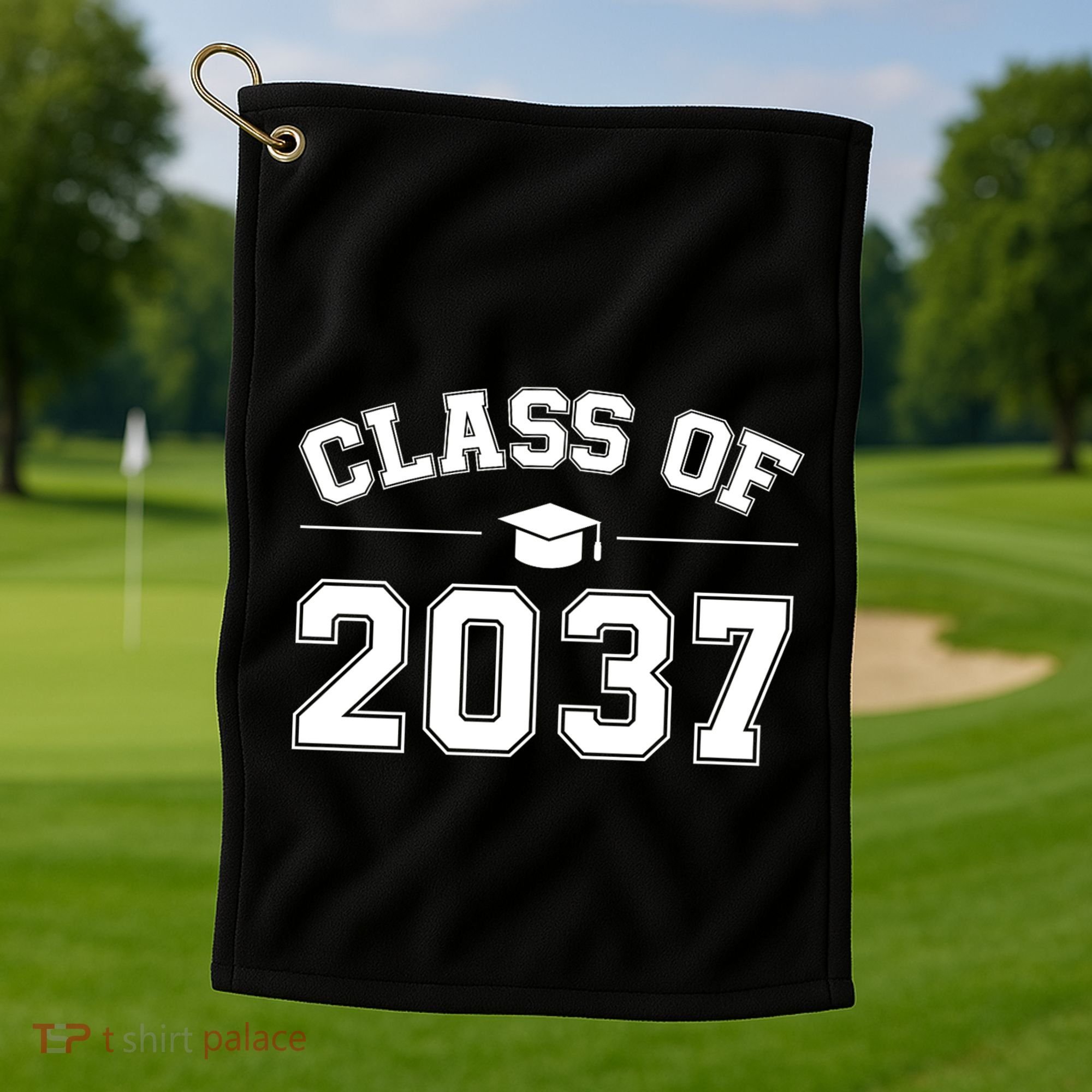Class Of 2037 Grow With Me Golf Towel