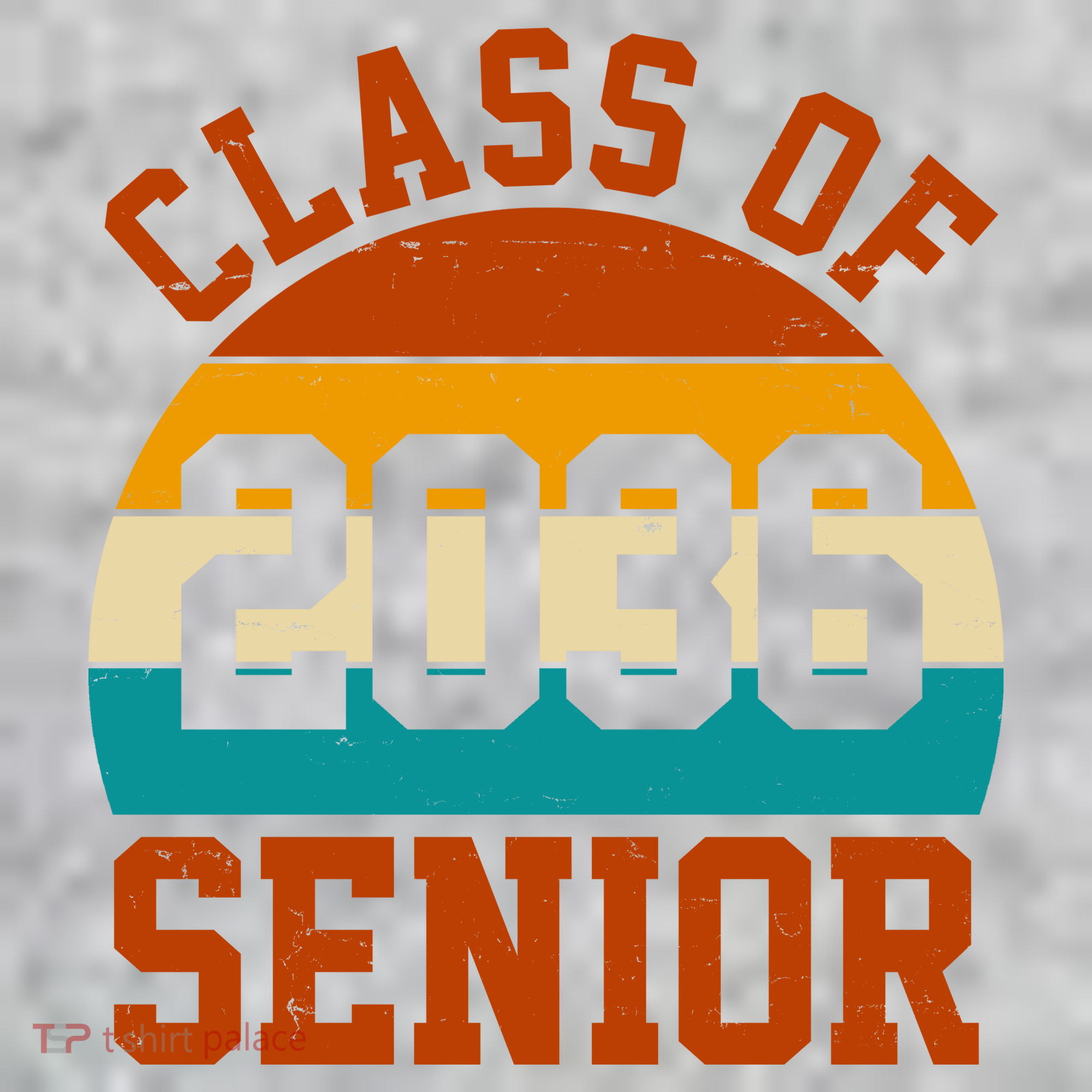 Class Of 2036 Senior Retro Sunset The Baniff Cuffed Pom Beanie