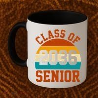 Class Of 2036 Senior Retro Sunset Coffee Mug thumb 2