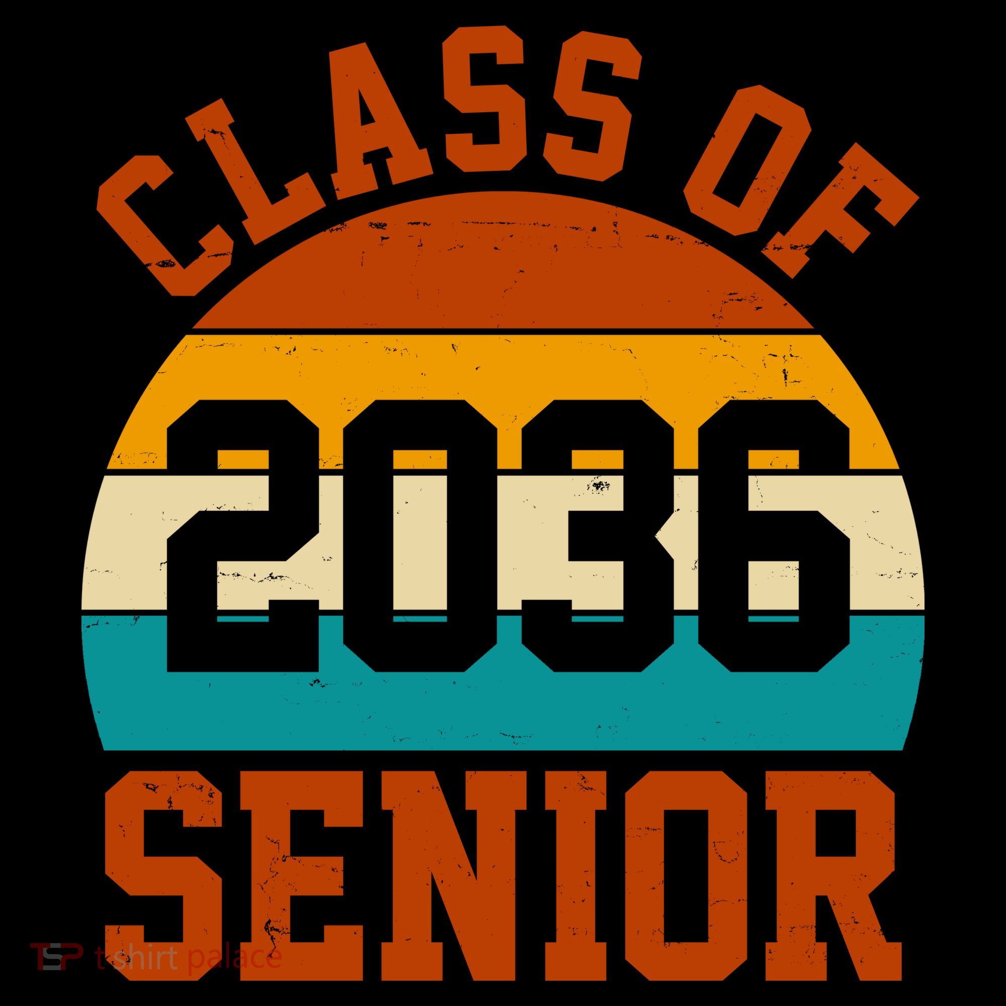 Class Of 2036 Senior Retro Sunset Coffee Mug