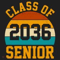 Class Of 2036 Senior Retro Sunset Tumbler thumb 3