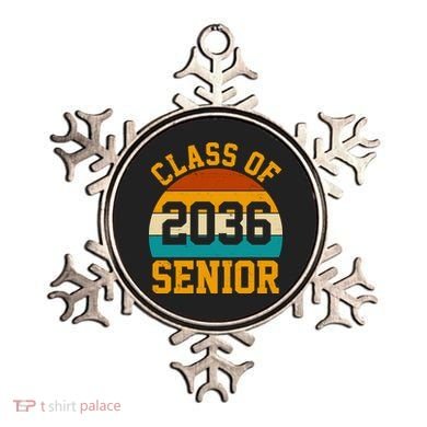 Class Of 2036 Senior Retro Sunset Ornament