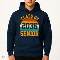 Class Of 2036 Senior Retro Sunset Hoodie thumb 2
