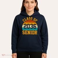 Class Of 2036 Senior Retro Sunset Hoodie thumb 5