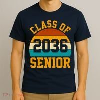 Class Of 2036 Senior Retro Sunset T-Shirt thumb 3