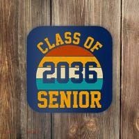 Class Of 2036 Senior Retro Sunset Coaster thumb 0
