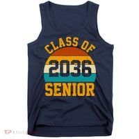 Class Of 2036 Senior Retro Sunset Tank Top thumb 0
