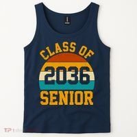 Class Of 2036 Senior Retro Sunset Tank Top thumb 2