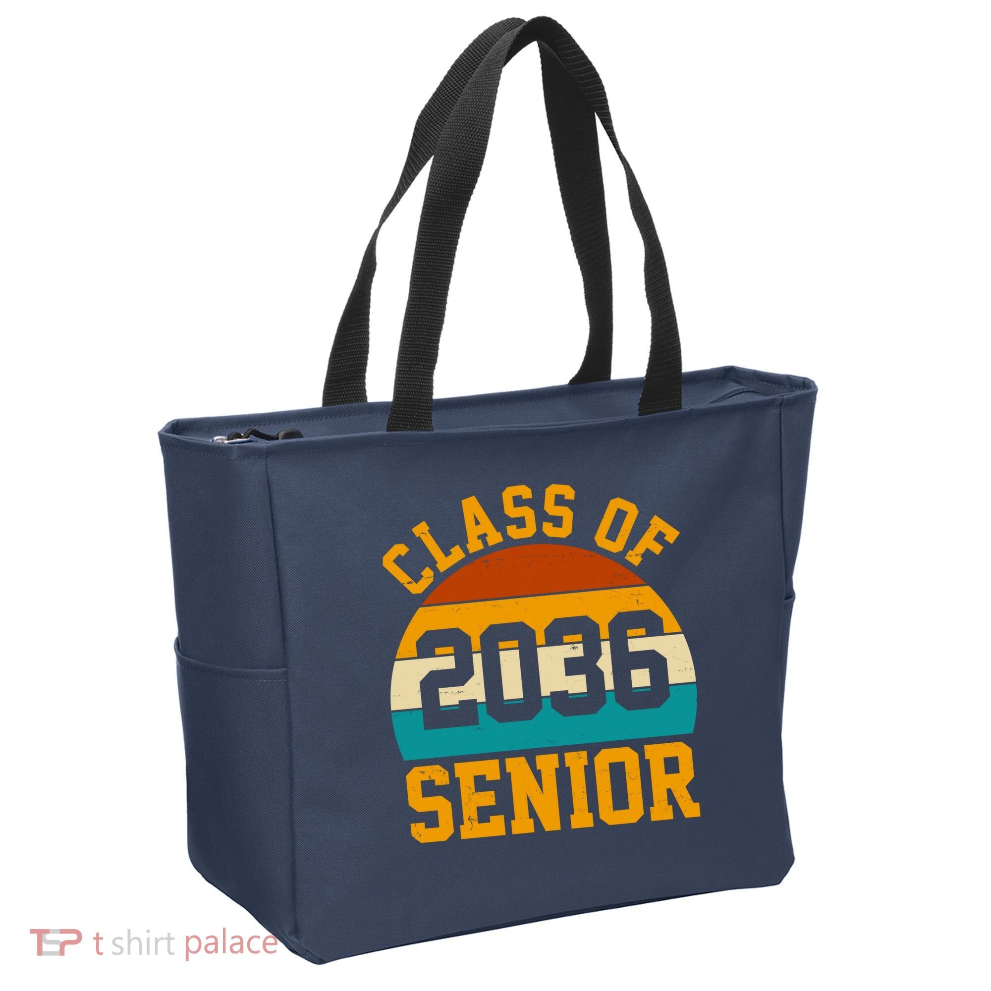 Class Of 2036 Senior Retro Sunset Tote Bag