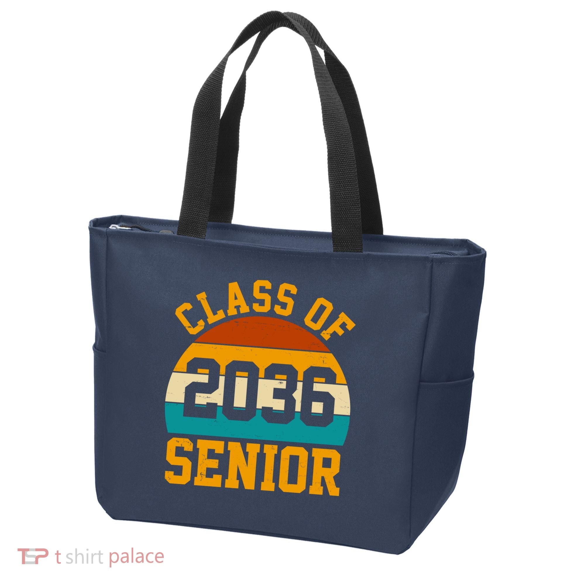 Class Of 2036 Senior Retro Sunset Tote Bag