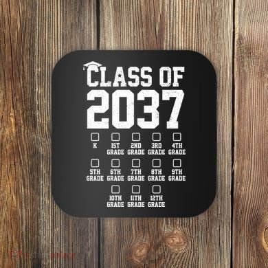 Class Of 2037 Grow With Me Coaster