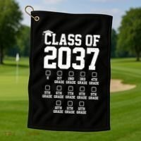 Class Of 2037 Grow With Me Golf Towel thumb 1