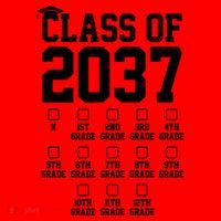 Class Of 2037 Grow With Me Santa Hat thumb 1