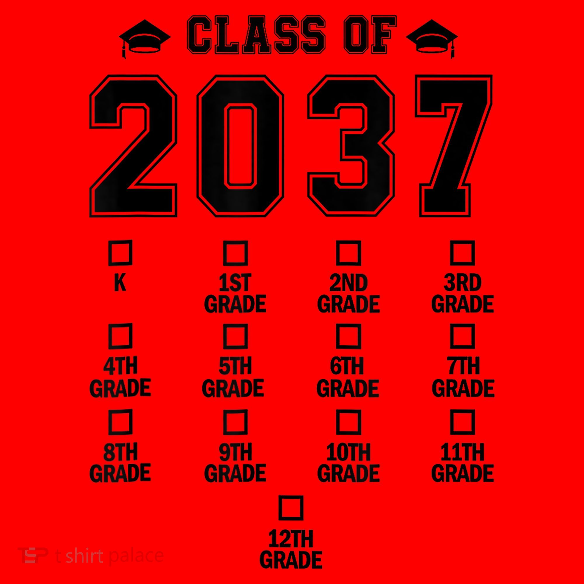 Class Of 2037 Grow With Me Prek To 12th Grade Gift Santa Hat