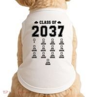 Class Of 2037 Grow With Me Prek To 12th Grade Gift Doggie Tank thumb 0