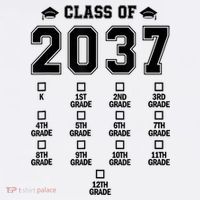 Class Of 2037 Grow With Me Prek To 12th Grade Gift Long Sleeve Shirt thumb 2