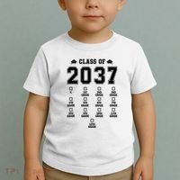 Class Of 2037 Grow With Me Prek To 12th Grade Gift Toddler T-Shirt thumb 2
