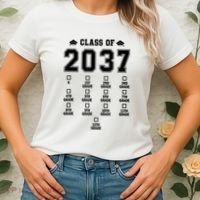 Class Of 2037 Grow With Me Prek To 12th Grade Gift Women's T-Shirt thumb 2