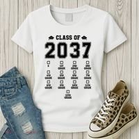 Class Of 2037 Grow With Me Prek To 12th Grade Gift Women's T-Shirt thumb 3